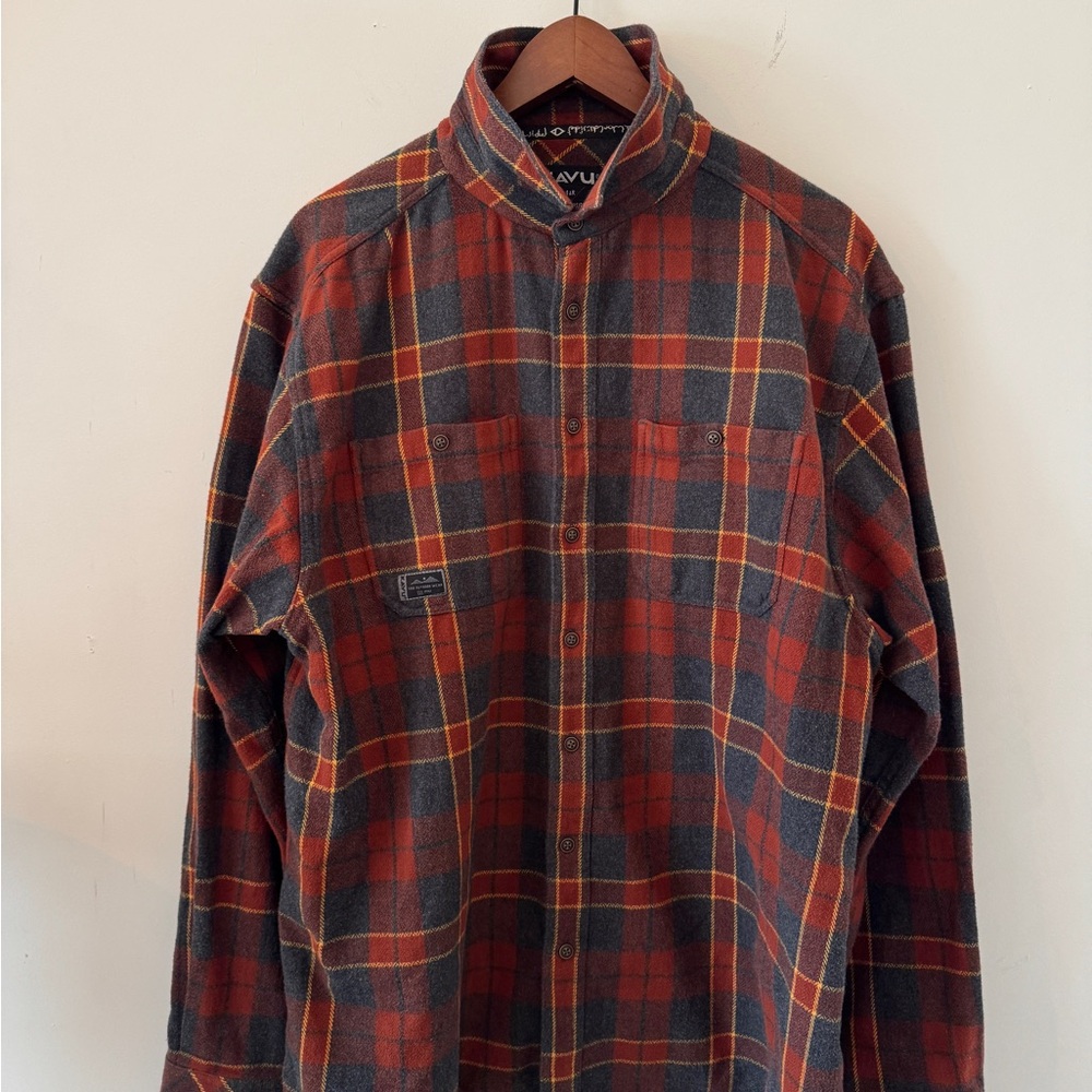 KAVU men’s Sz xxl plaid flannel button up
